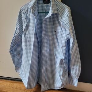 Vineyard Vines Light Blue Gingham Men's Shirt